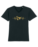 Boot Heartbeats Tricou mânecă scurtă guler V Bărbat Presenter