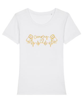 Camping Mugs Heartbeats White