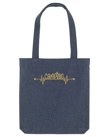 Camping Heartbeats Midnight Blue