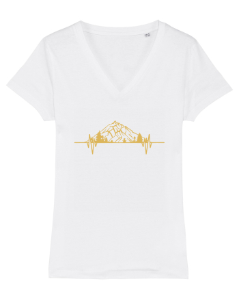 Mountain Heartbeats White