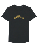 Mountain Heartbeats Tricou mânecă scurtă guler larg Bărbat Skater