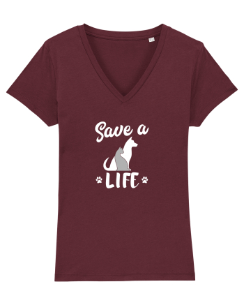 Save a life Burgundy