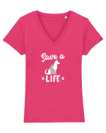 Save a life Tricou mânecă scurtă guler V Damă Evoker