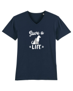 Save a life Tricou mânecă scurtă guler V Bărbat Presenter