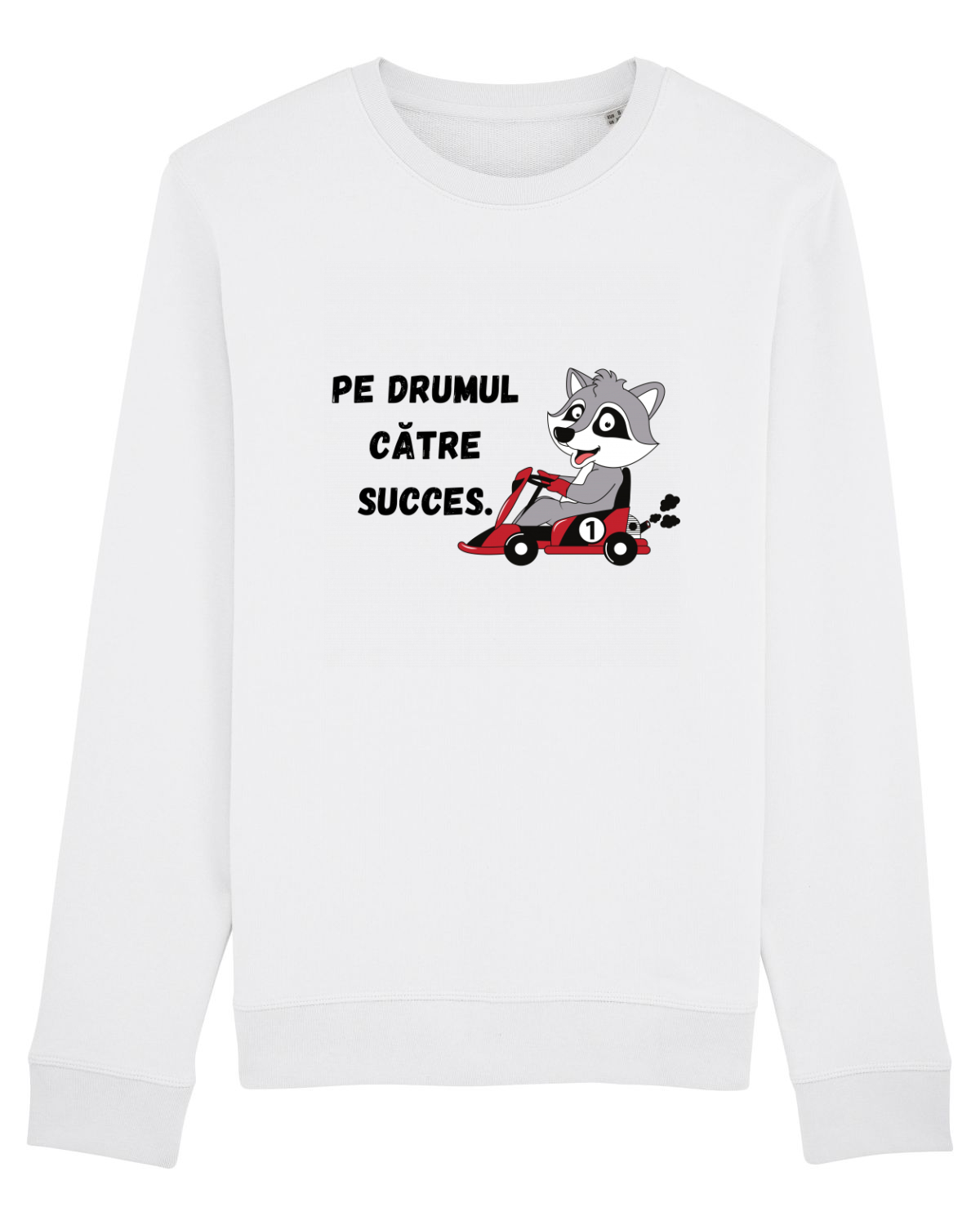 Bluză mânecă lungă Unisex Rise White