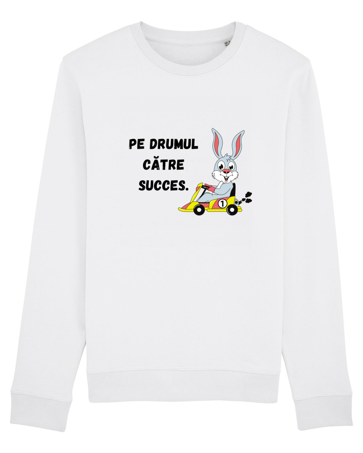 Bluză mânecă lungă Unisex Rise White