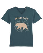Wild Life Tricou mânecă scurtă guler V Bărbat Presenter