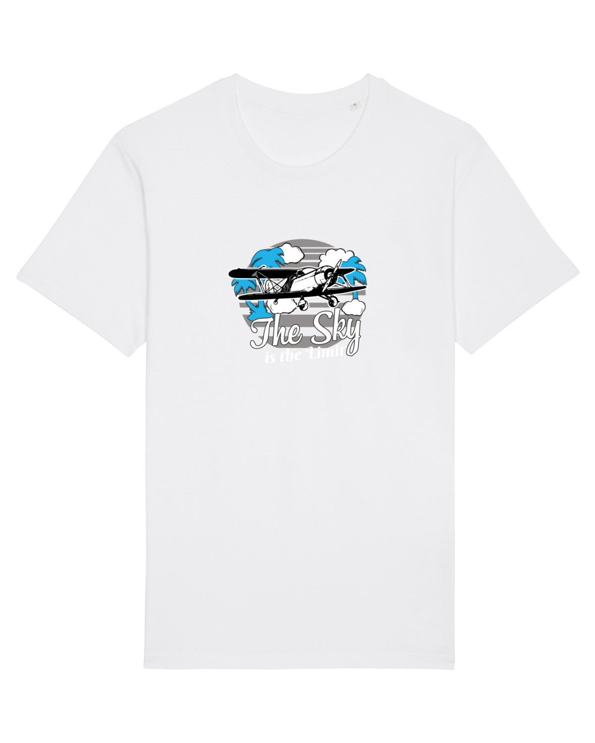 Tricou mânecă scurtă Unisex Rocker White