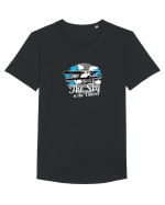 The sky is the limit. Tricou mânecă scurtă guler larg Bărbat Skater