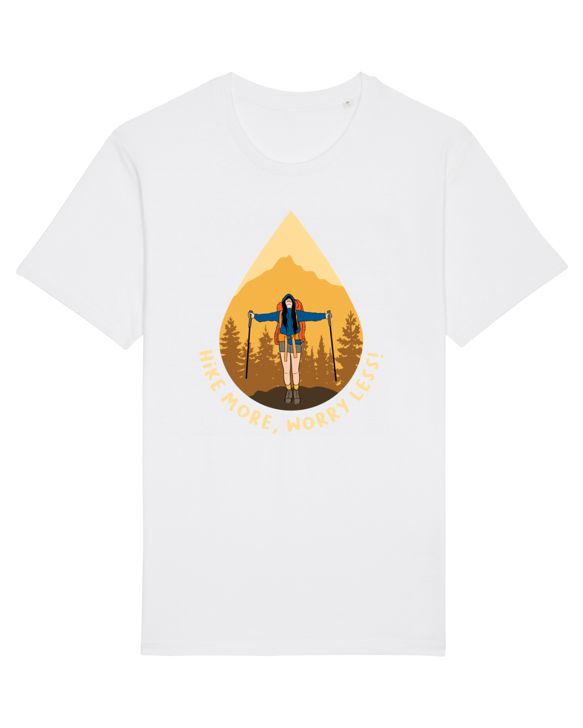 Tricou mânecă scurtă Unisex Rocker White