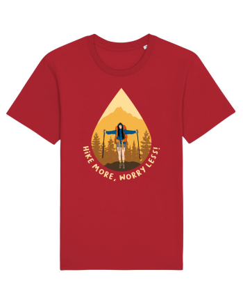 Hike More, Worry Less Red