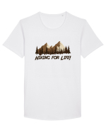 Hiking for Life! Tricou mânecă scurtă guler larg Bărbat Skater