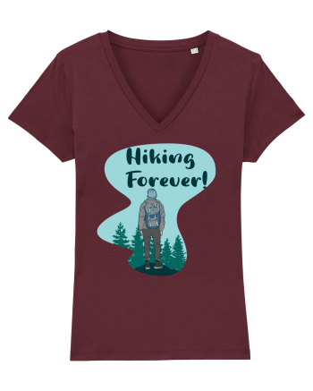 Hiking Forever! Burgundy