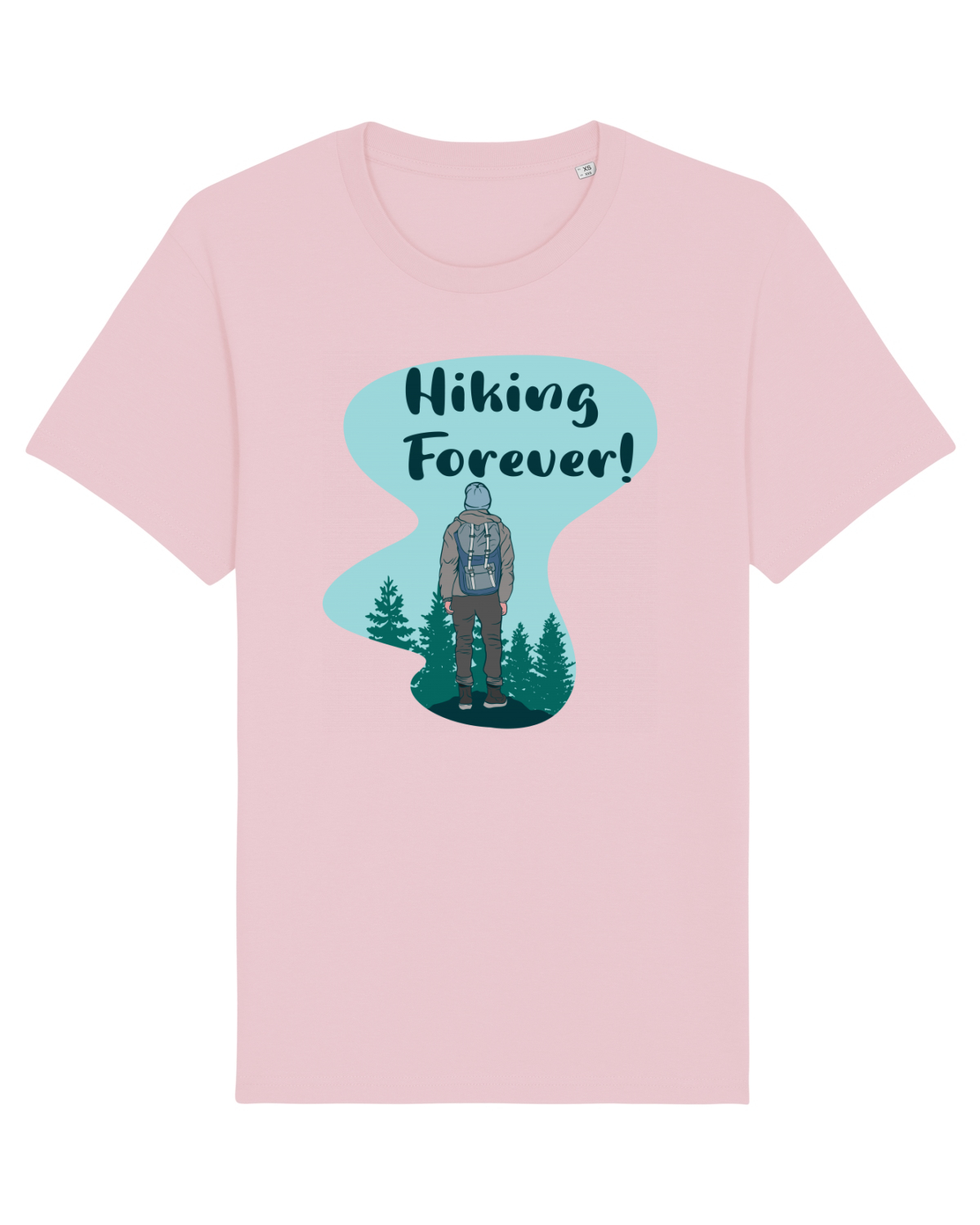 Tricou mânecă scurtă Unisex Rocker Cotton Pink