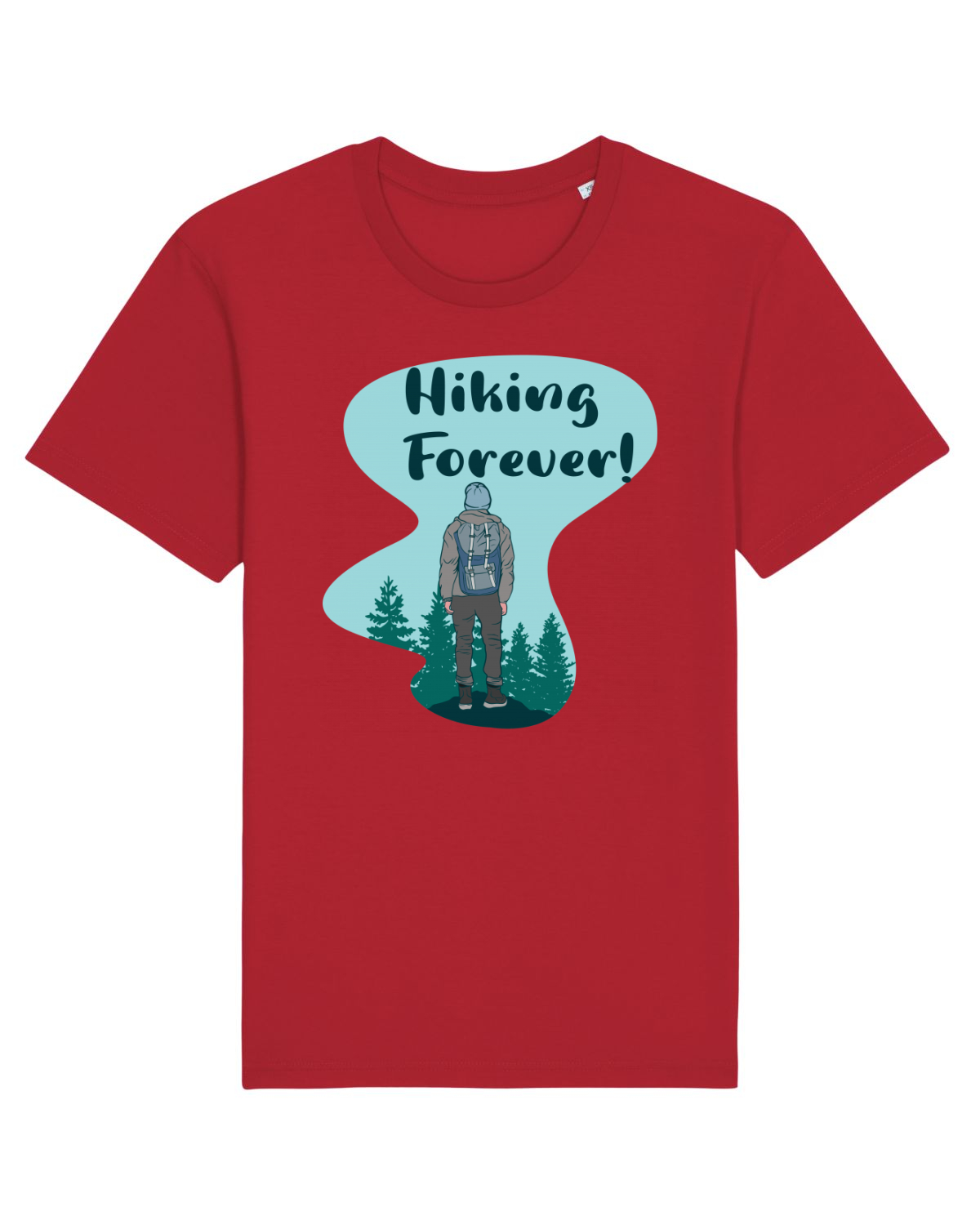 Tricou mânecă scurtă Unisex Rocker Red