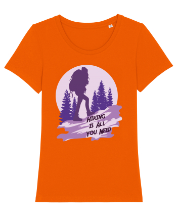 Hiking is All You Need Bright Orange