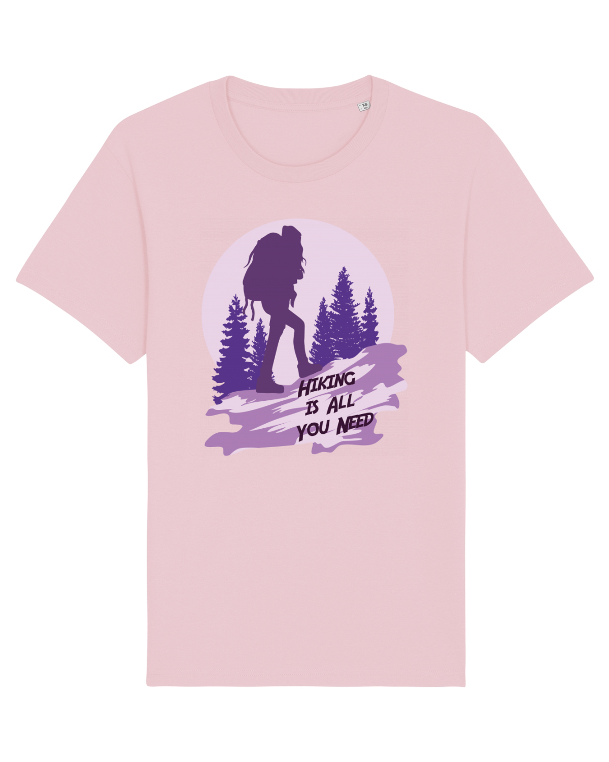 Tricou mânecă scurtă Unisex Rocker Cotton Pink