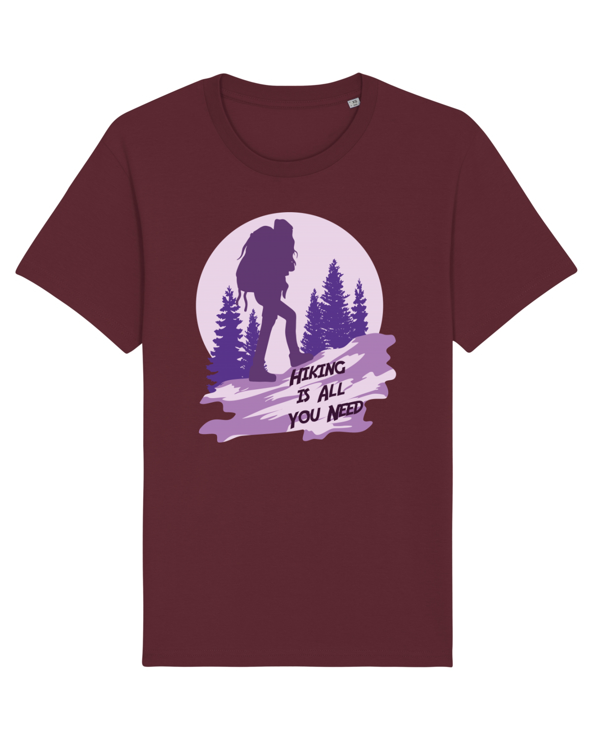 Tricou mânecă scurtă Unisex Rocker Burgundy