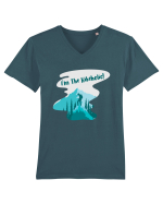 I'm the Hikeholic! Tricou mânecă scurtă guler V Bărbat Presenter