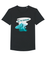 I'm the Hikeholic! Tricou mânecă scurtă guler larg Bărbat Skater