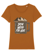 In the Mood for Hike Tricou mânecă scurtă guler larg fitted Damă Expresser