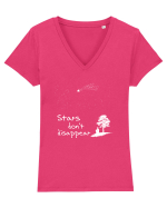 Stars don't disappear Tricou mânecă scurtă guler V Damă Evoker