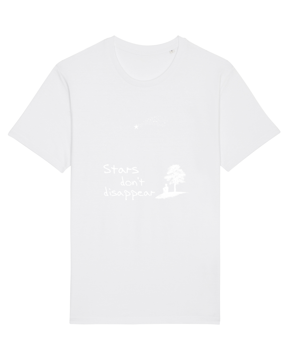 Tricou mânecă scurtă Unisex Rocker White