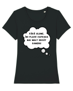 FĂRĂ GLUME - ÎMI PLACE CAFEAUA Tricou mânecă scurtă guler larg fitted Damă Expresser