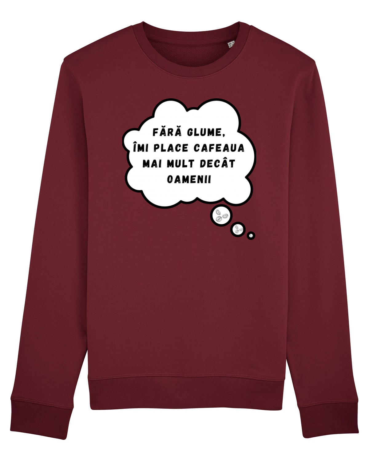 Bluză mânecă lungă Unisex Rise Burgundy