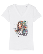 pentru femei moderne - Believe in yourself Tricou mânecă scurtă guler V Damă Evoker