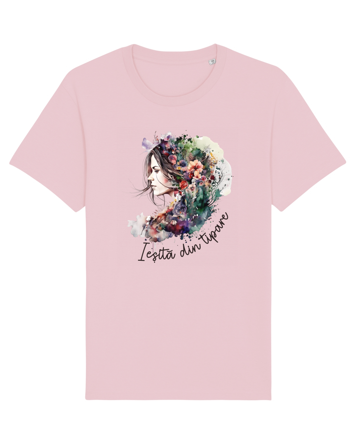 Tricou mânecă scurtă Unisex Rocker Cotton Pink