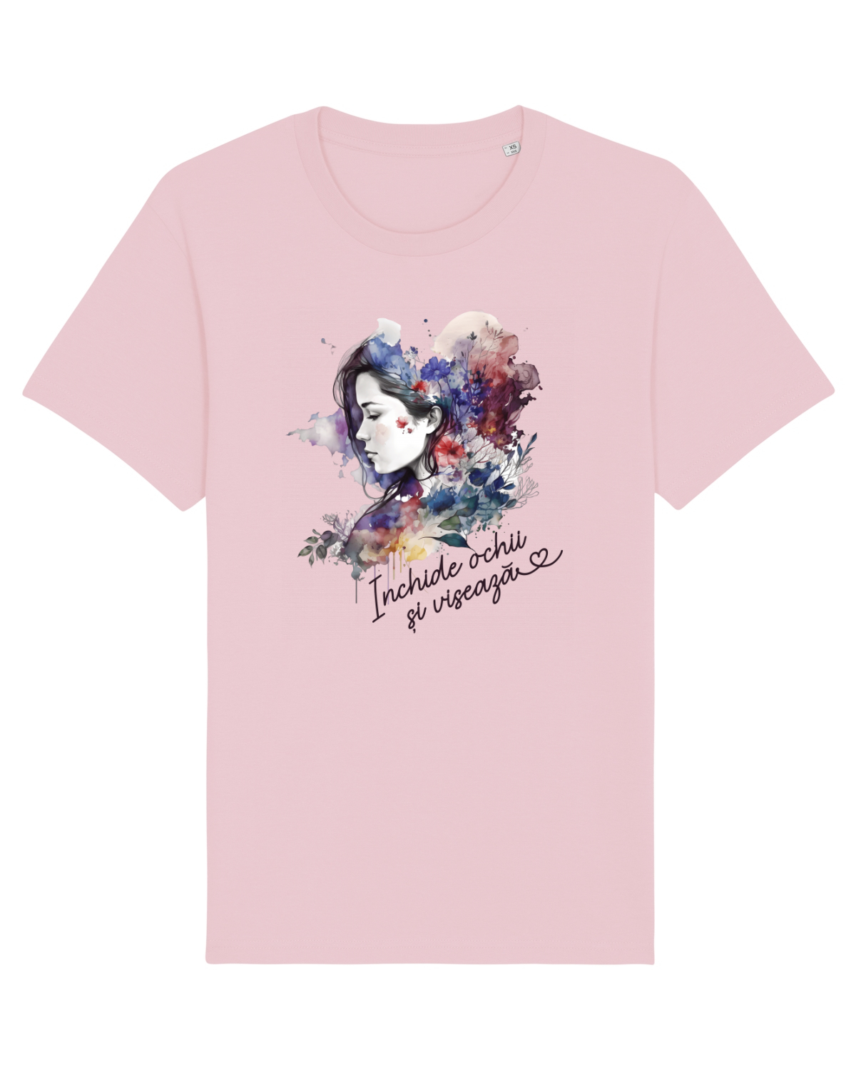 Tricou mânecă scurtă Unisex Rocker Cotton Pink
