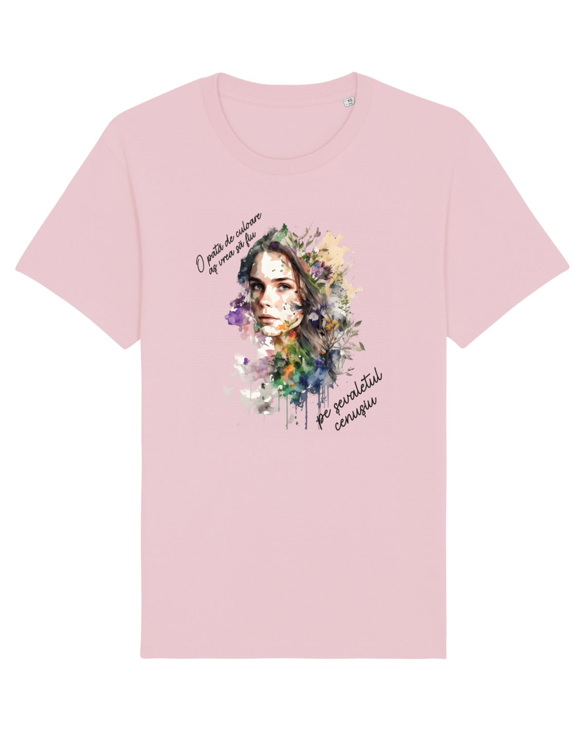 Tricou mânecă scurtă Unisex Rocker Cotton Pink