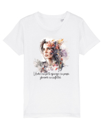 pentru femei moderne - Unde nu poți ajunge cu pașii Tricou mânecă scurtă  Copii Mini Creator