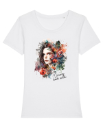 pentru femei moderne - Young and wild Tricou mânecă scurtă guler larg fitted Damă Expresser