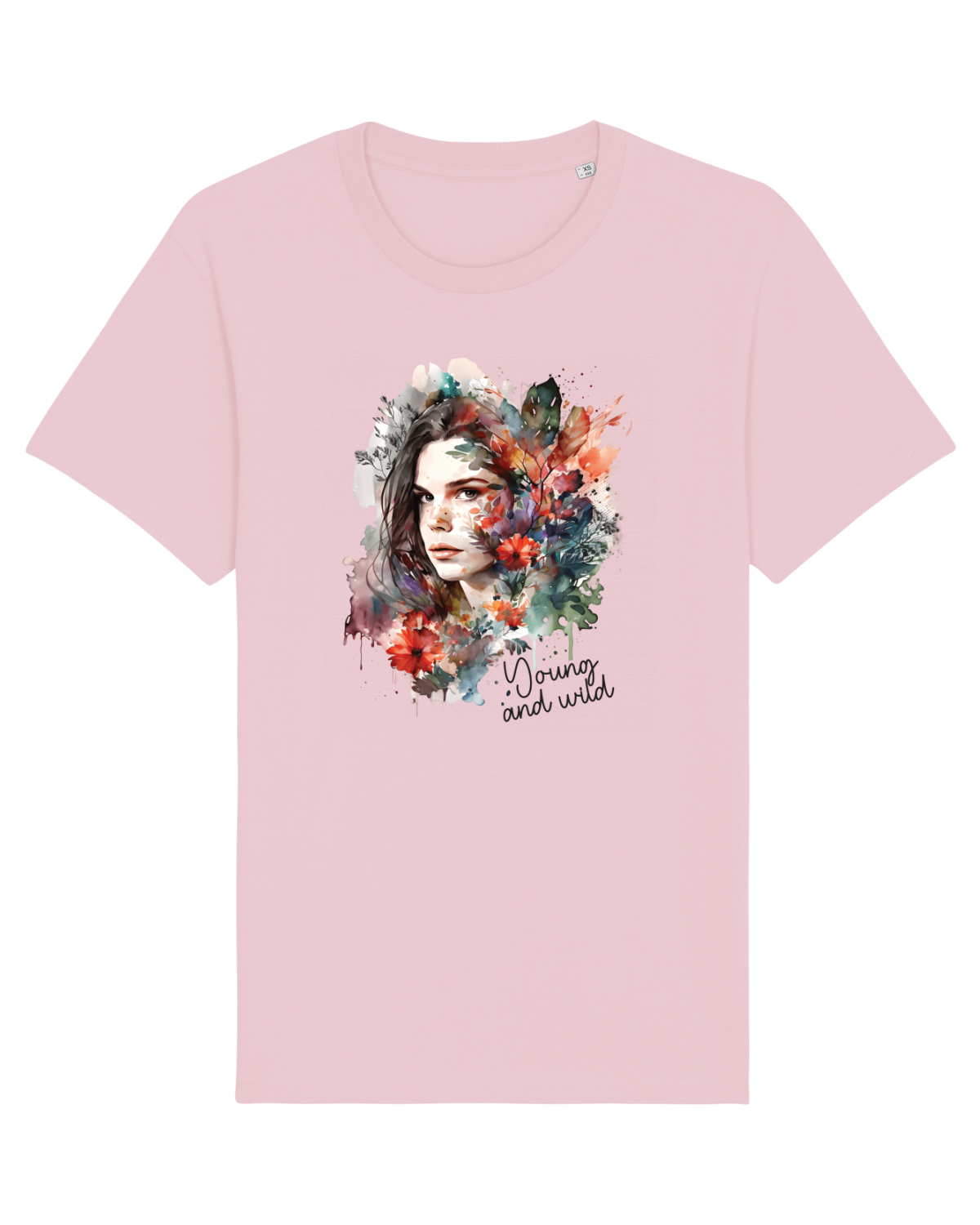 Tricou mânecă scurtă Unisex Rocker Cotton Pink