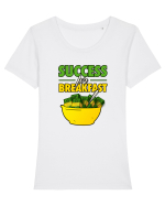 SUCCESS Tricou mânecă scurtă guler larg fitted Damă Expresser