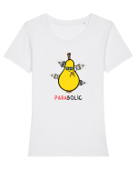 paraBOLIC Tricou mânecă scurtă guler larg fitted Damă Expresser