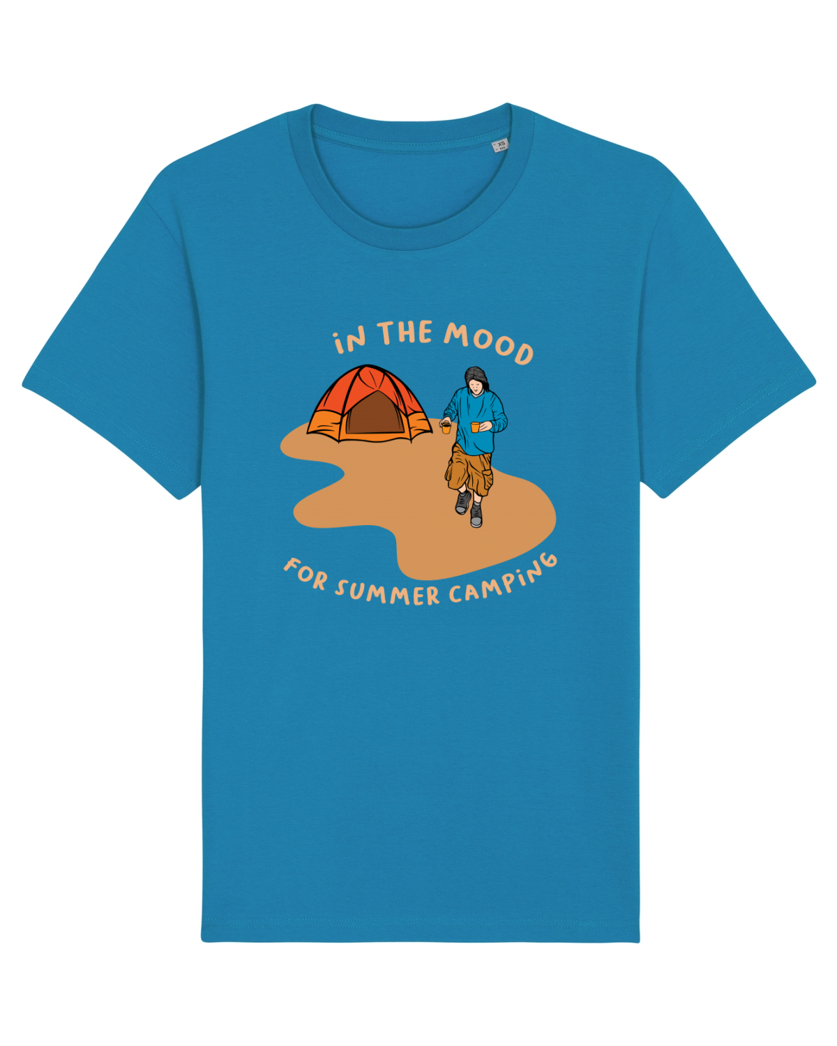 Tricou mânecă scurtă Unisex Rocker Azur