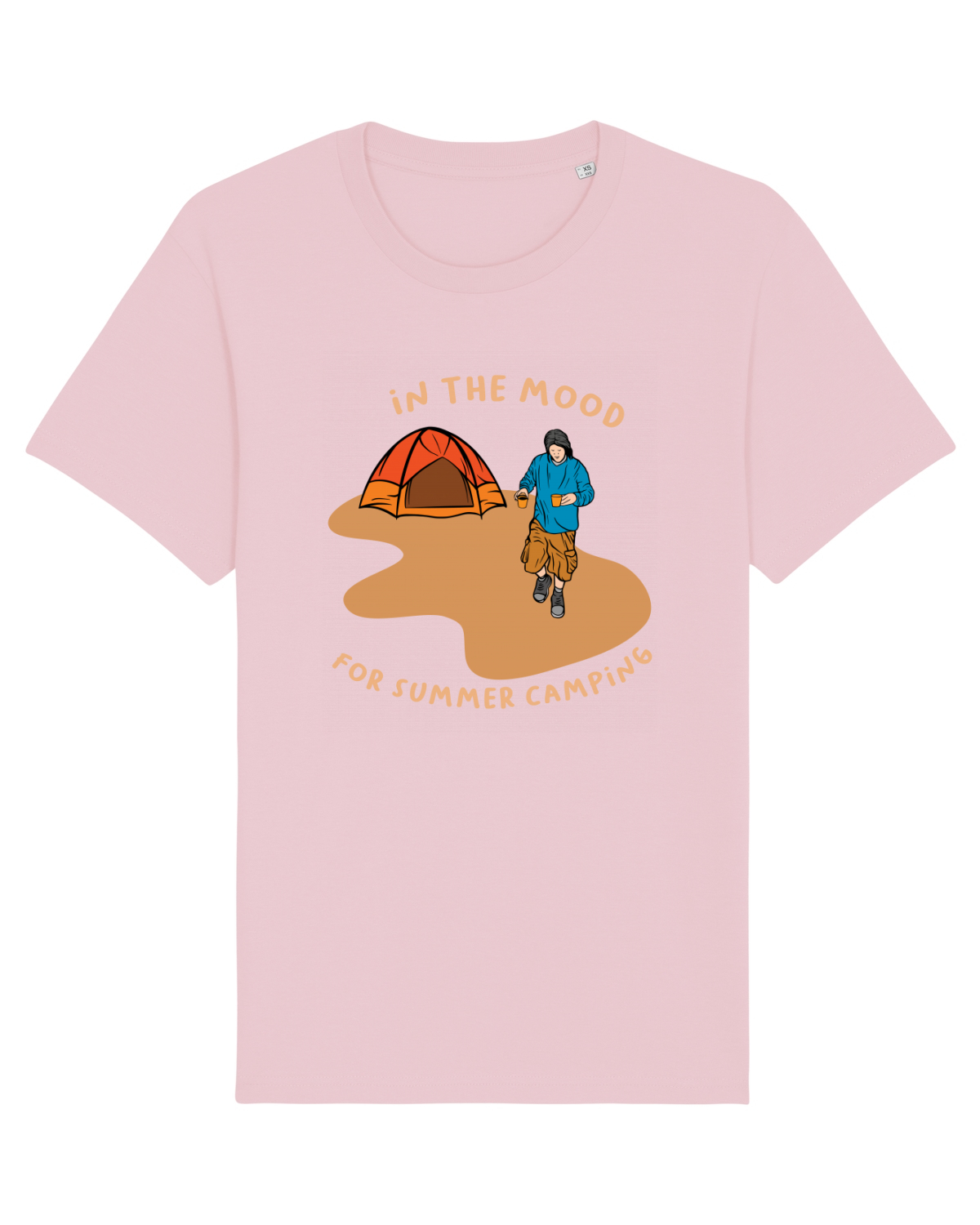 Tricou mânecă scurtă Unisex Rocker Cotton Pink