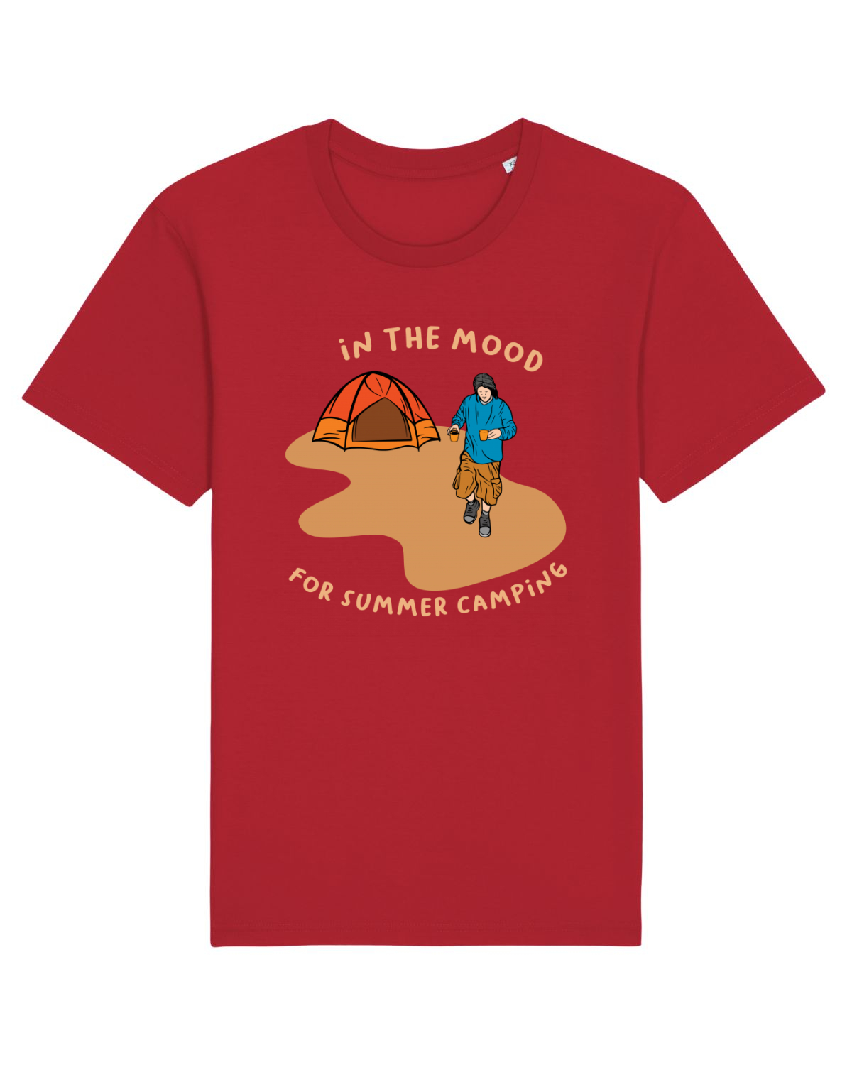 Tricou mânecă scurtă Unisex Rocker Red