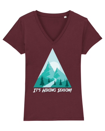 It's Hiking Season Burgundy