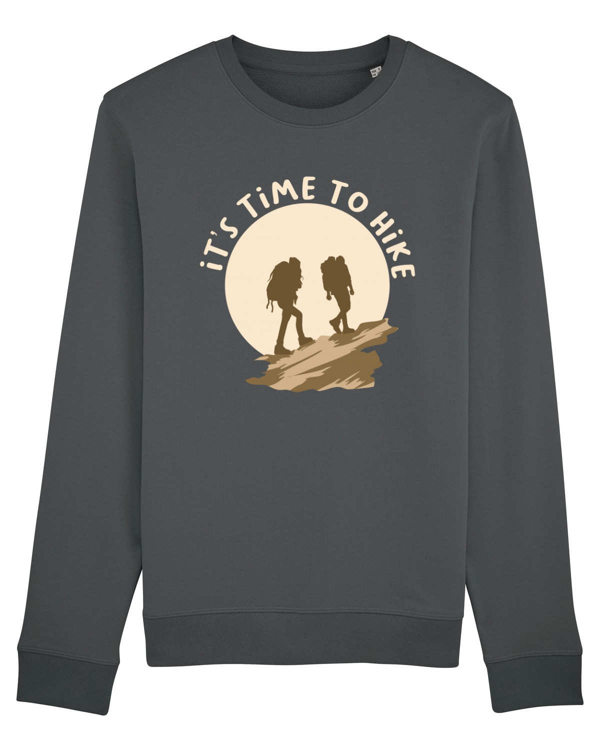 Bluză mânecă lungă Unisex Rise Anthracite