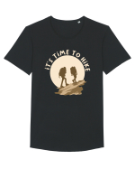 It's Time to Hike Tricou mânecă scurtă guler larg Bărbat Skater