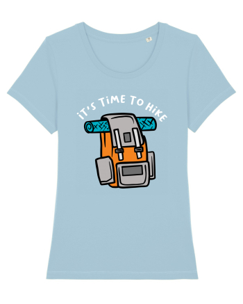 It's Time to Hike Backpack Sky Blue