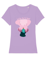 Just Hike and be Happy Tricou mânecă scurtă guler larg fitted Damă Expresser