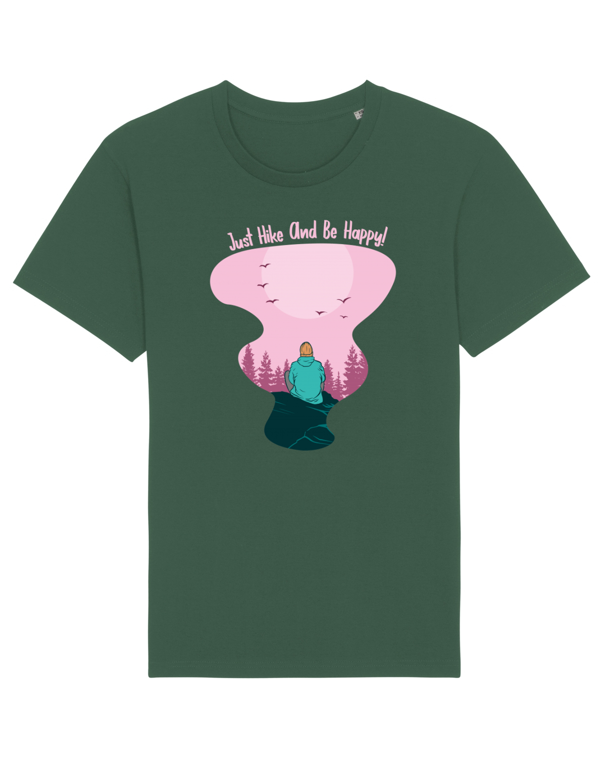 Tricou mânecă scurtă Unisex Rocker Bottle Green