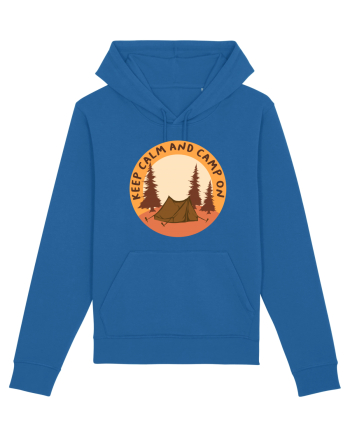 Keep Calm and Camp On Royal Blue