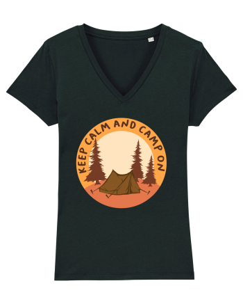 Keep Calm and Camp On Black