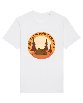 Keep Calm and Camp On White
